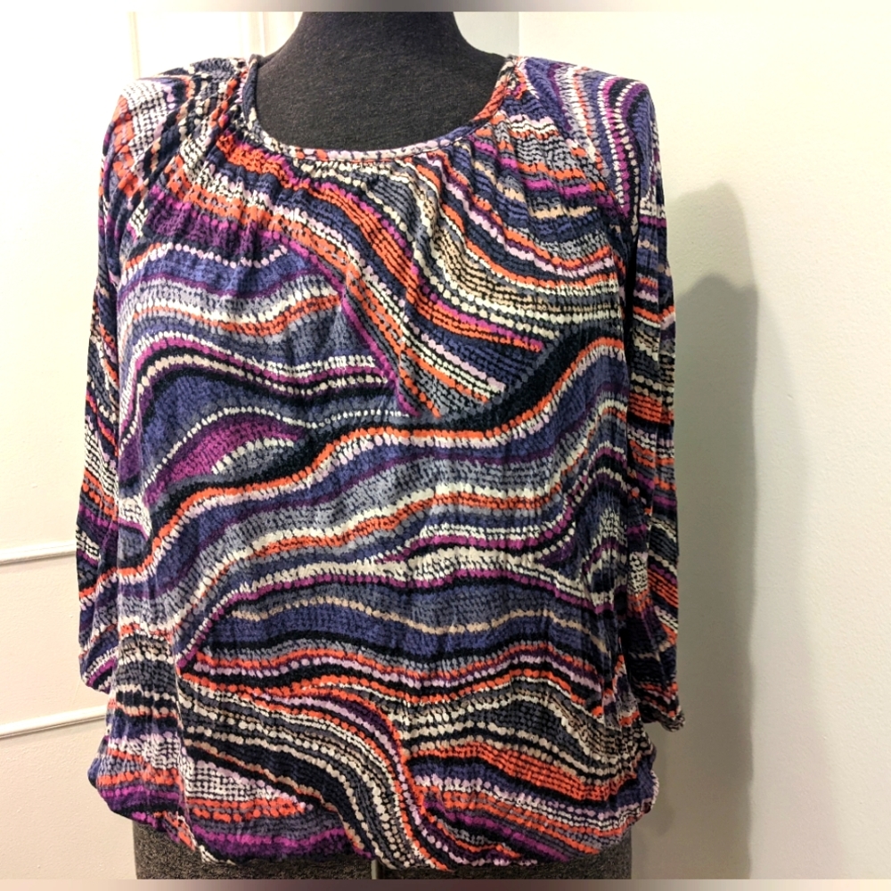Daisy Fuentes 3/4 sleeve top